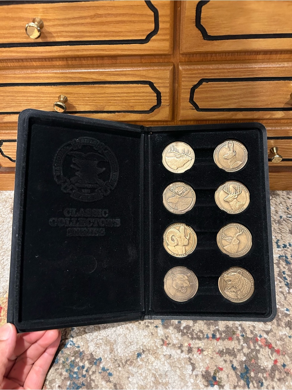 NRA Classic Collector's Series Coins Full Set 8 Coins Wildlife Medallions